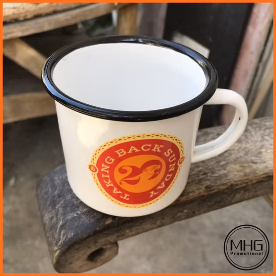 カスタマイズされたエナメルメタルマグカップ